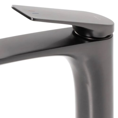 Grafitowa bateria umywalkowa wysoka Avalon Rea