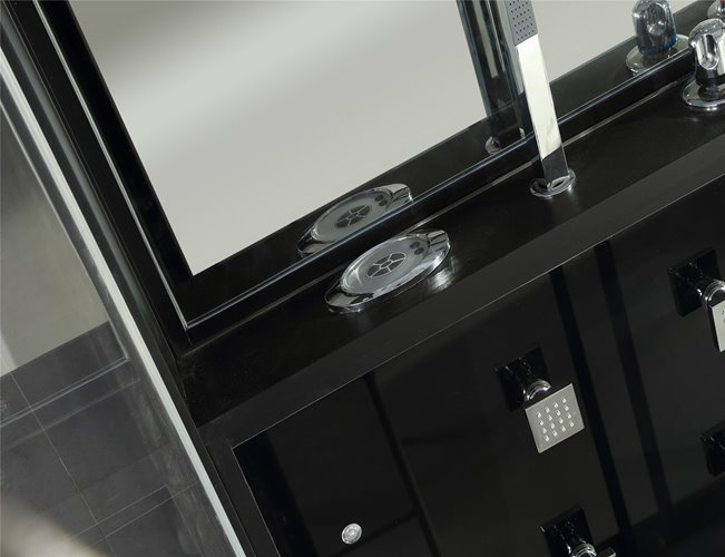 Kabina prysznicowa z hydromasażem niski brodzik 120x90 cm MO-0545-120