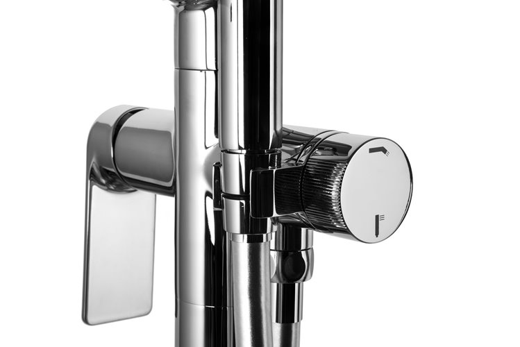 Chromowana bateria wannowa wolnostojąca CMB7159CH Trino Corsan