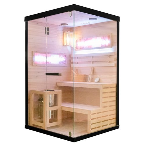 Sauna fińska 2 osobowa wysokotemperaturowa 3,5KW Harvia 120x120 cm Lark1