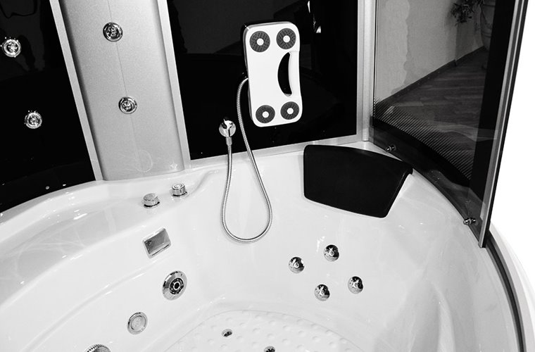 Duża kabino wanna Spa z hydromasażem 150x150 cm MO-08150