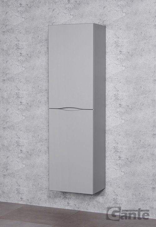 Słupek łazienkowy wiszący z koszem kolor szary ONDA 45x155 cm Gante