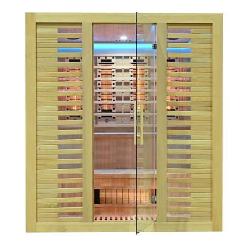 Sauna na podczerwień kamień solny + turmaliny 180X160X200CM MO-RL4ST XL Infrared Mazur