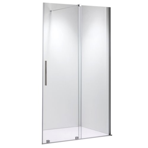 Drzwi prysznicowe rozsuwane szkło 8 mm 90 cm ASTRA-CH-A-90 zestaw