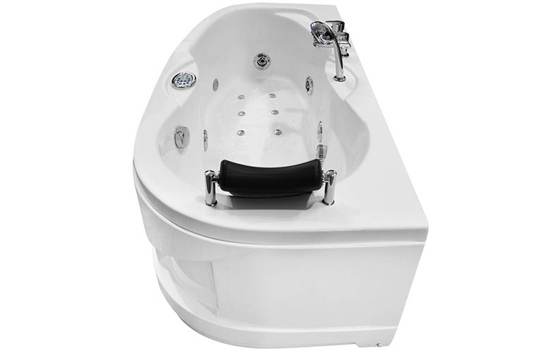 Wanna łazienkowa Spa z hydromasażem asymetryczna 160x78 cm MO-0310