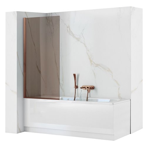 Miedź szczotkowana parawan nawannowy 70 cm Elegant Rea