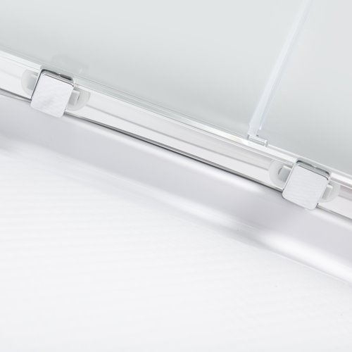 Kabina prysznicowa zabudowana z hydromasażem biała 90x90 Wega WH Kerra