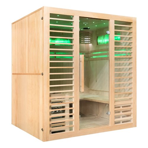 Sauna sucha fińska piec 6 KW Harvia BC60 + kamień solny 180X160X200CM MO-EA4-L Mazur