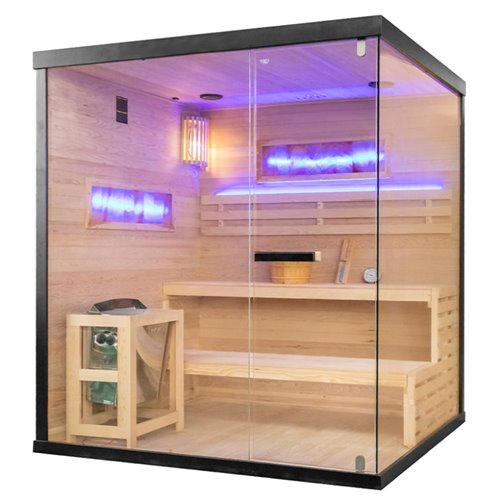 Sauna fińska 5 osobowa wysokotemperaturowa 6W Harvia 180x160 cm Lark5