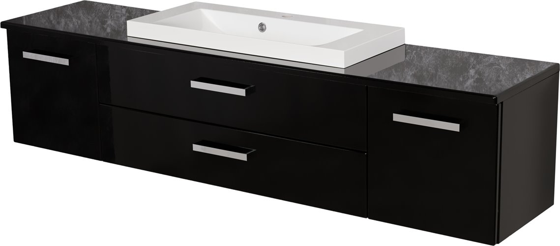 Szafka wisząca z umywalką 180/39/C2 seria Fokus C