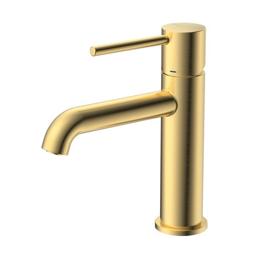 Bateria umywalkowa niska stojąca złoto szczotkowane Ultimate ABUL111211 Avapax