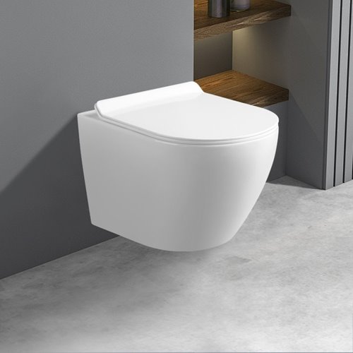 Biała miska wc wisząca Mizu Rimless 4.0 MIZU-WH-RIM-01 Hydrosan