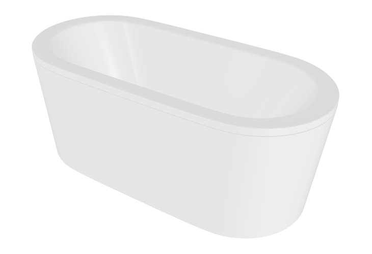 Wanna wolnostojąca Victoria 160 cm syfon chrom Besco WKV-160-WO