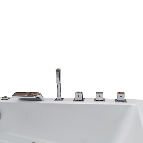 Wanna z hydromasażem prostokątna do zabudowy + obudowa Kalambo WH 190x150 cm