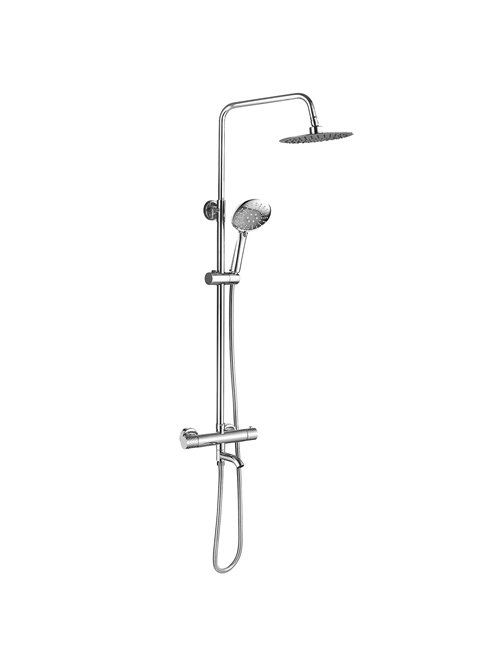 Zestaw prysznicowy natynkowy termostat Lungo Diamond Chrom Rea