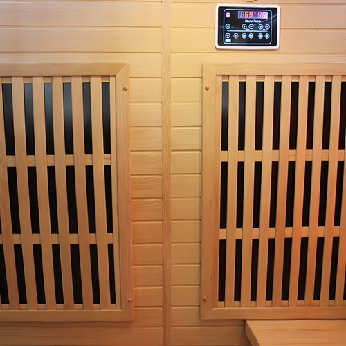 Sauna Combo na podczerwień + fińska 5-osobowa 150x150 cm Moss1 6KW