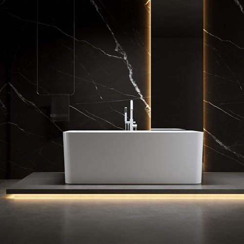 Wanna wolnostojąca biały przelew oraz korek przyścienna 170 cm Sofia Hydrosan