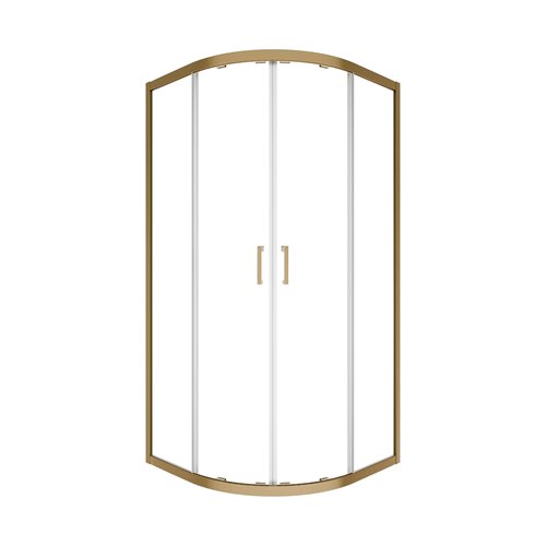 Kabina półokrągła 80x80 Besco Modern złota