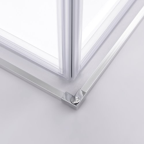 Chromowana kabina prysznicowa kwadratowa Super Slim Nova 80x80 drzwi rozsuwane