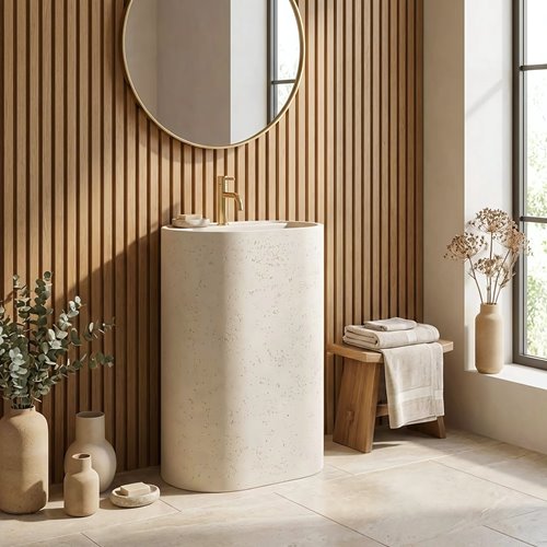 Umywalka wolnostojąca kamienna Salento Rea