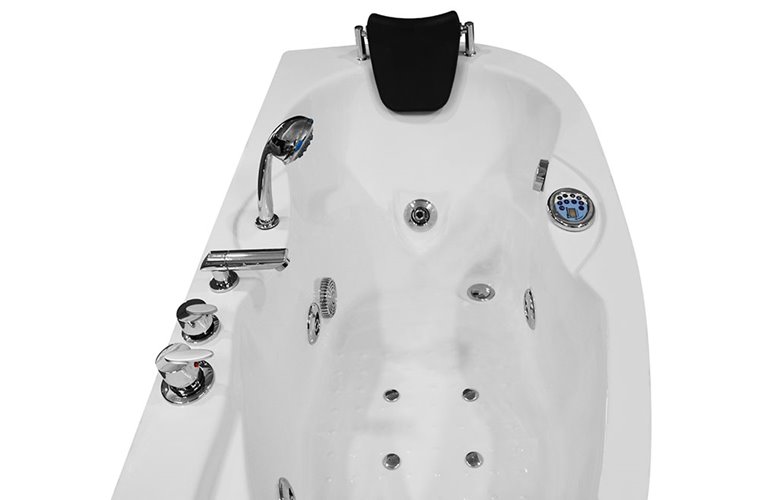 Wanna łazienkowa Spa z hydromasażem asymetryczna 160x78 cm MO-0310