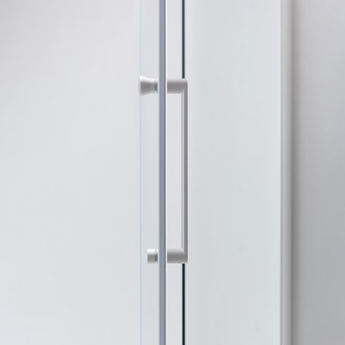 Biała kabina prysznicowa pięciokątna 80x80 drzwi uchylne KZ91A