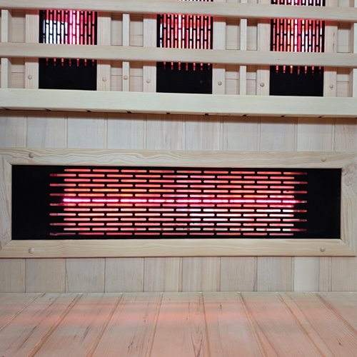 Sauna Combo na podczerwień + fińska 5-osobowa 180x160 cm Helsi1 6KW