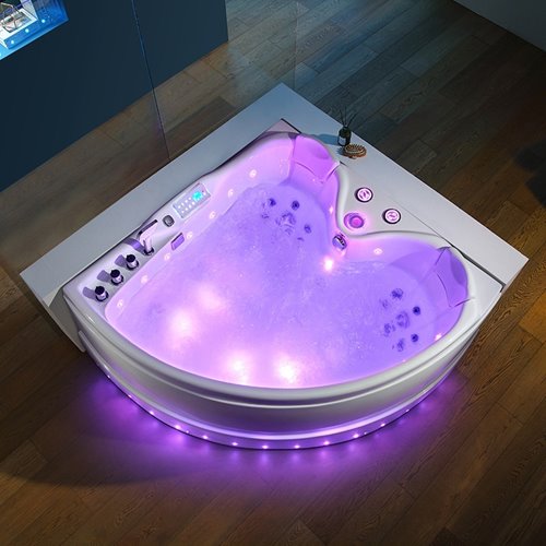 Wanna narożna z hydromasażem narożna 150x150 cm Roma 764 Hydrosan Prawa