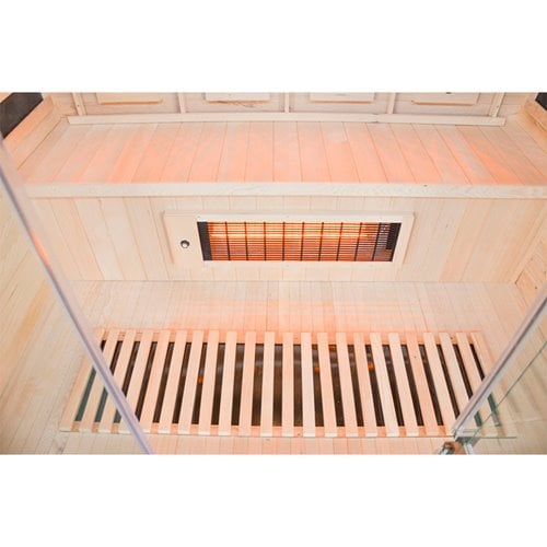Sauna na podczerwień 4-osobowa 175x120 cm grzejniki kwarcowe i karbonowe Alta5 Infrared