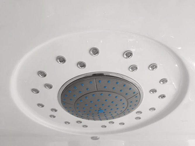 Biała prostokątna kabino wanna z hydromasażem 145x85 cm MO-09944A-145B