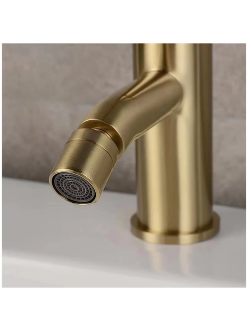 Złoto szczotkowane bateria bidetowa Lungo Rea