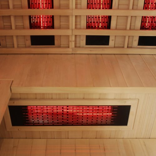Sauna Combo na podczerwień + fińska 4-osobowa 160x160 cm Helsi3 6KW