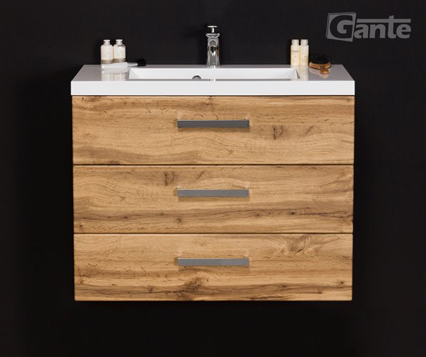 Szafka wisząca z umywalką 80/39/3 seria Fokus NE