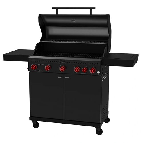 Wnętrze grilla Zeus D palniki i ruszt