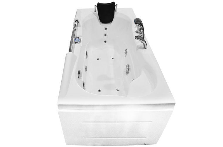 Wanna z hydromasażem prostokątna przyścienna 167x85 cm MO-0206