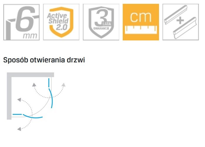 Kabina prysznicowa półokrągła 90x90 K-0419 New Soleo New Trendy
