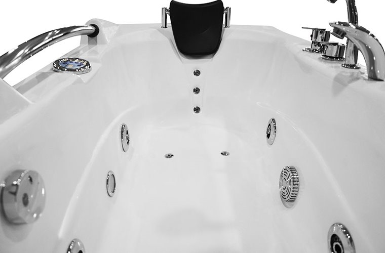 Wanna z hydromasażem prostokątna przyścienna 167x85 cm MO-0206