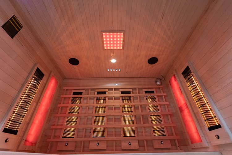 Sauna na podczerwień czteroosobowa panele sól himalajska 180X160X200CM MO-EA4R Infrared Mazur