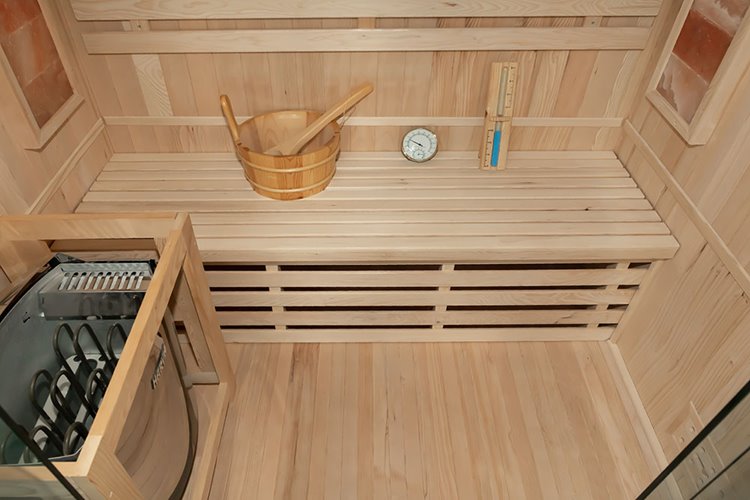 Sauna sucha fińska piec 3,5 KW Harvia BC35 + kamień solny 150X120X190CM MO-EA3S Mazur
