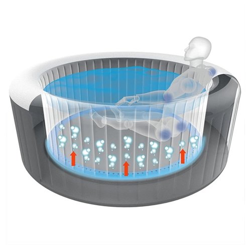 Dmuchane jacuzzi ogrodowe basen Spa 204x70 cm Nice Avenli