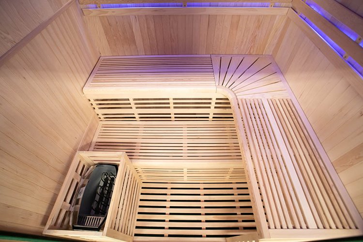 Sauna sucha fińska piec 6 KW Harvia BC60 + kamień solny 180X160X200CM MO-EA4-I Mazur