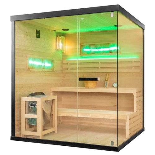 Sauna fińska 5 osobowa wysokotemperaturowa 6W Harvia 180x160 cm Lark5