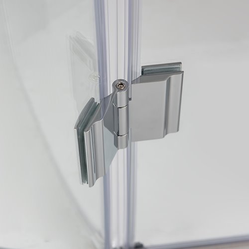 Kabina prysznicowa półokrągła 80x80 drzwi uchylne KZ92A