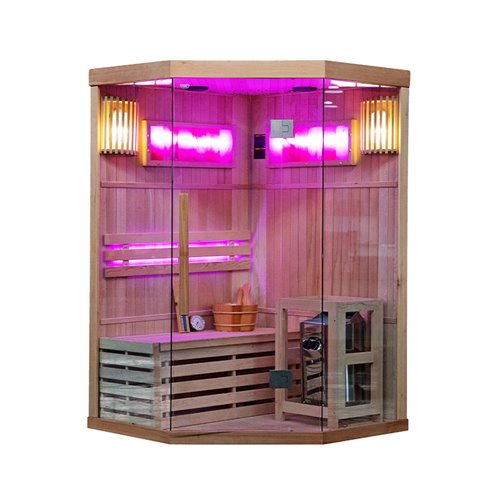 Sauna fińska 2 osobowa wysokotemperaturowa 3,5KW Harvia 120x120 cm Kemi2