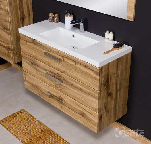 Szafka wisząca z umywalką 100/39/3 seria Fokus NE