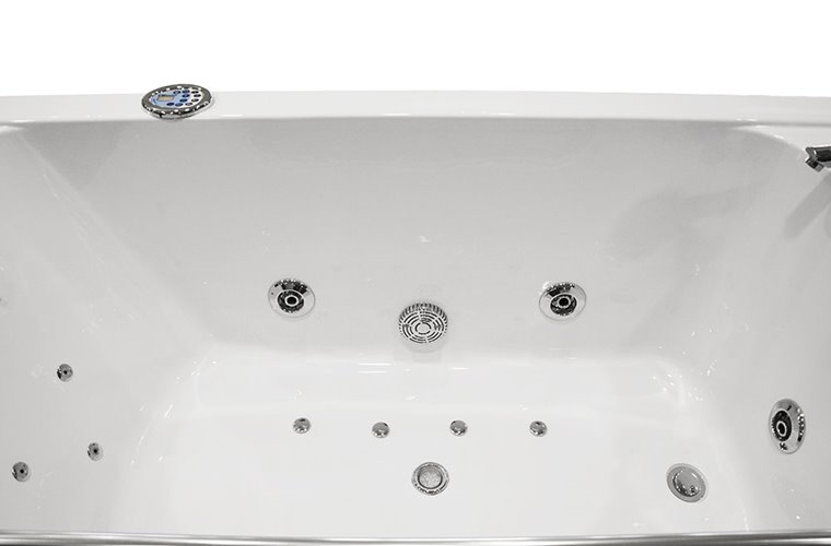 Wanna łazienkowa z hydromasażem Spa prostokątna 170x80 cm MO-0319