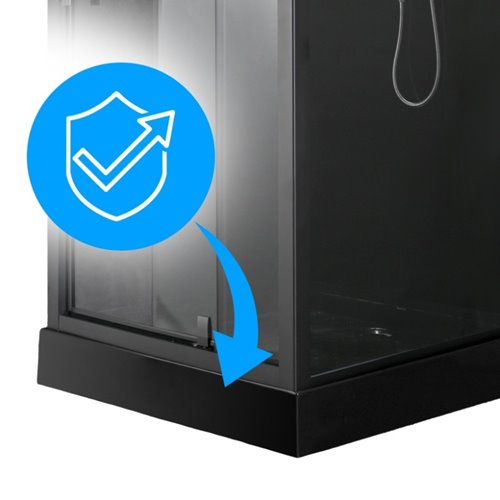 Kabina prysznicowa kwadratowa zabudowana 90x90 WSH-306