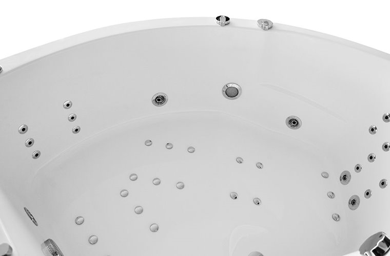 Wanna spa z hydromasażem narożna 150x150 cm MUE-0032A LEWA