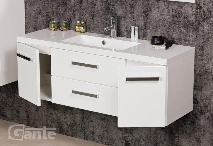 Szafka z umywalką dolomitową 120/39C seria Fokus B