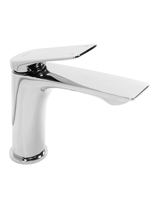 Chromowana bateria umywalkowa niska Avalon Rea